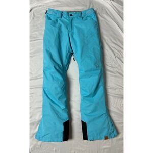 GSOU SNOW Turquoise Blue Ski Snowboard Pants Womens XS Reg Fit Waterproof Vented